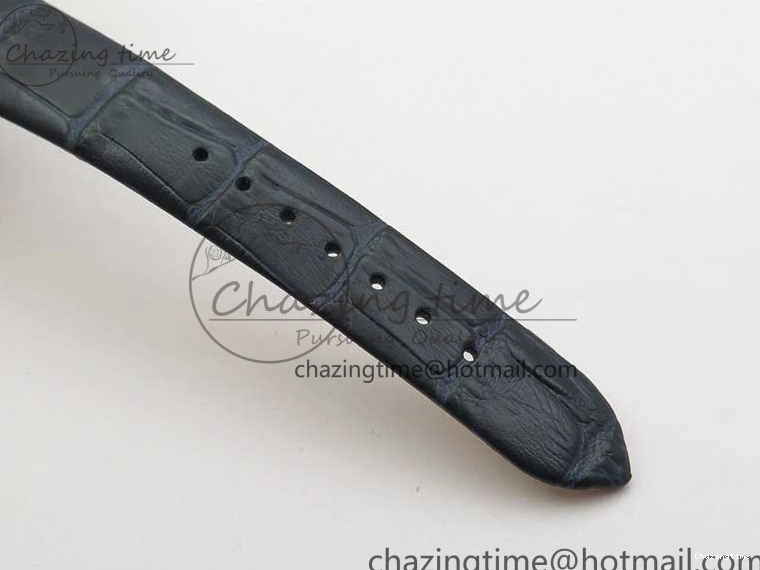 0701 UrbanChic Ladies’ De Ville Trésor Diamond SS 3AF 1:1 Best Edition Black MOP Dial On Black Leather Strap Swiss Quartz 7878